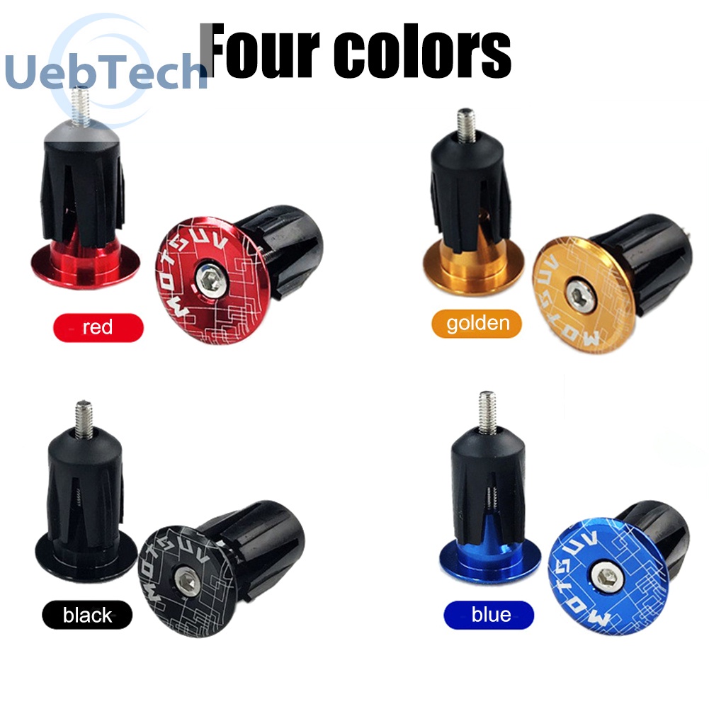 Set 2 nút bịt tay cầm xe đạp bằng hợp kim nhôm Uebtech