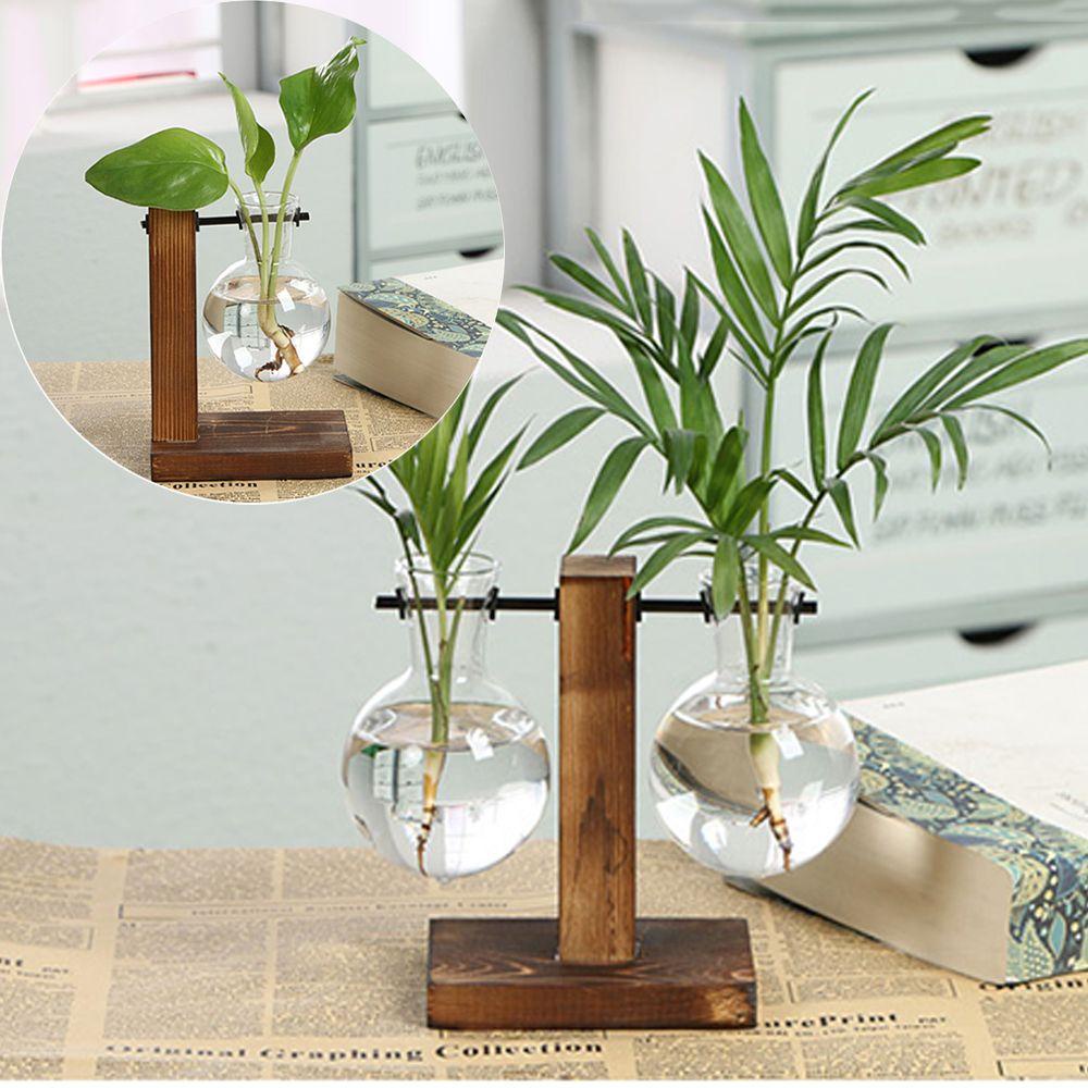 BORAG Khung Gỗ Trồng Cây Thủy Canh Để Bàn Trang Trí