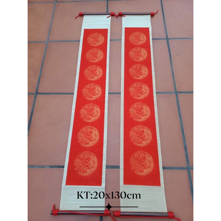 Câu đối mành tre 20x120cm