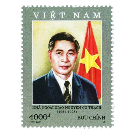 Tem sưu tập MS 1142 Tem Việt Nam Kỷ niệm năm sinh nhà ngoại giao Nguyễn Cơ Thạch (1921-1998) 2021