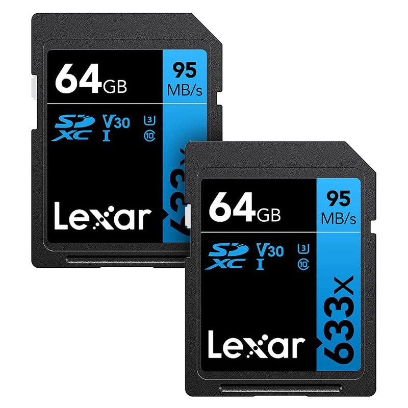 Thẻ Nhớ SDXC Lexar Professional 633x 64GB UHS-I U3 4K V30 95MB/s (Đen)