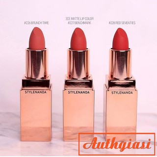 Son thỏi 3CE 228 Matte Lip Color #228 Đỏ Đất