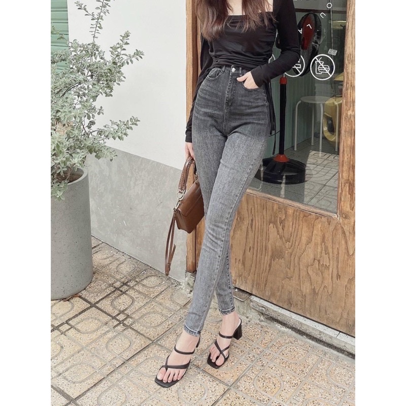 quần jean khói loang màu siêu hot