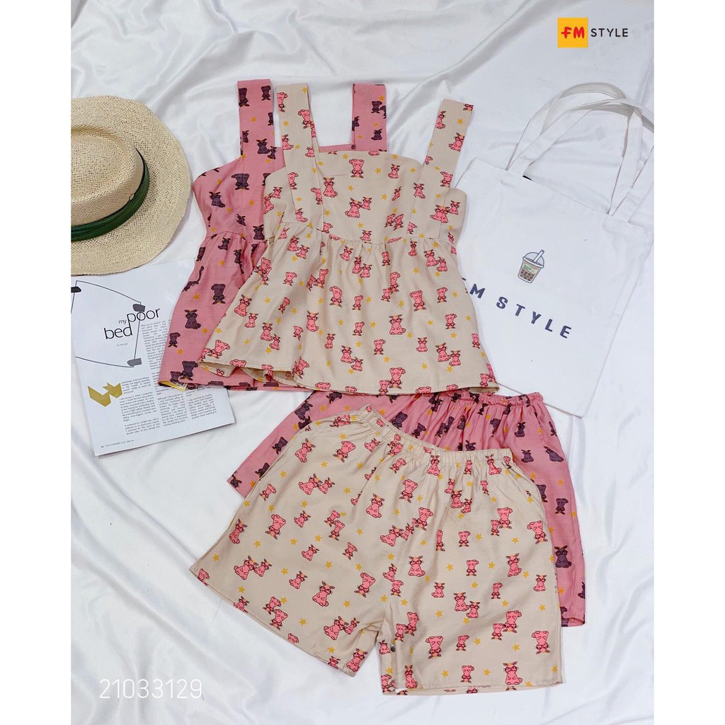 [Mã ONLIFM10 giảm 10% tối đa 50k đơn 250k]_Đồ bộ đũi bbd 2 dây bang_FM Style_21033129 | BigBuy360 - bigbuy360.vn