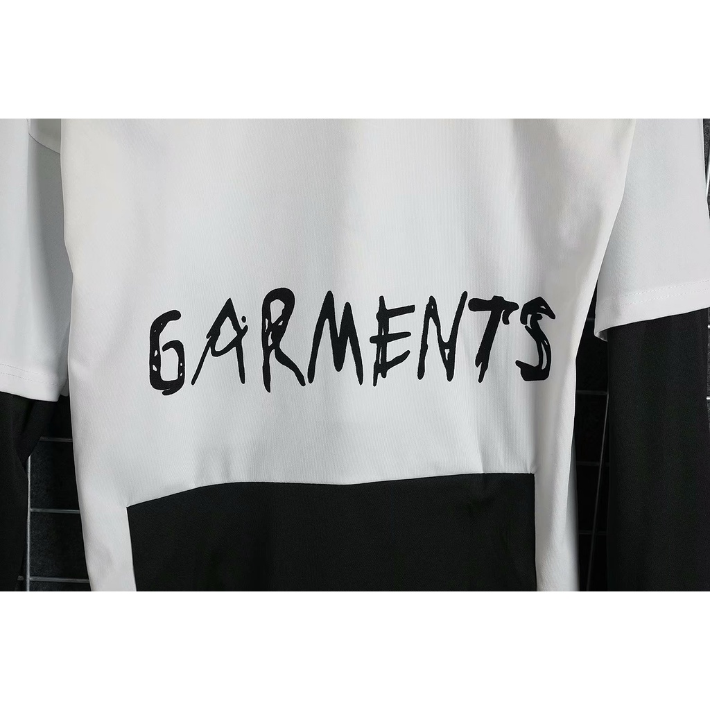 Áo Hoodie Nam Giả Hai Lớp In Chữ Tiếng Anh