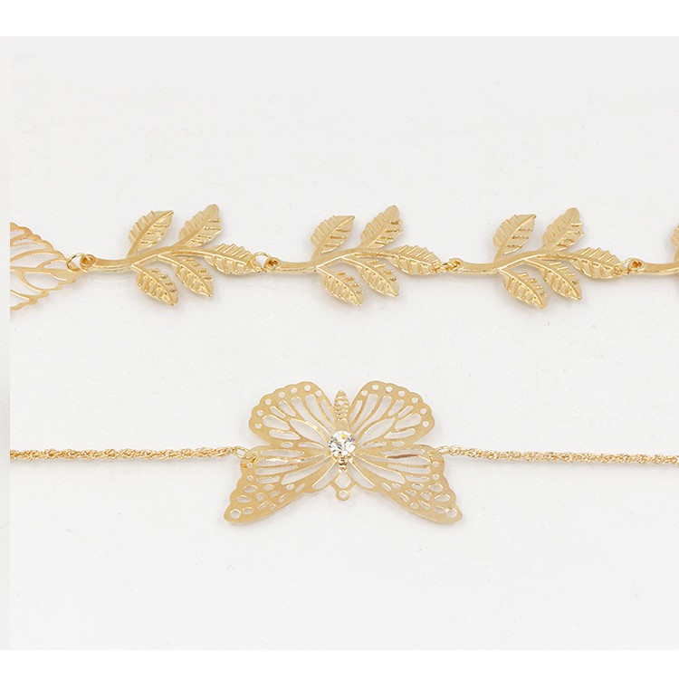 Fashionable Women Hair Bandage With Tassel And Butterfly Wings