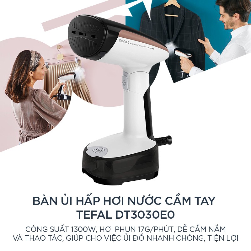 Bàn ủi hơi nước cầm tay, Bàn là hơi nước cầm tay - Tefal - Thương hiệu Pháp - bàn ủi du lịch