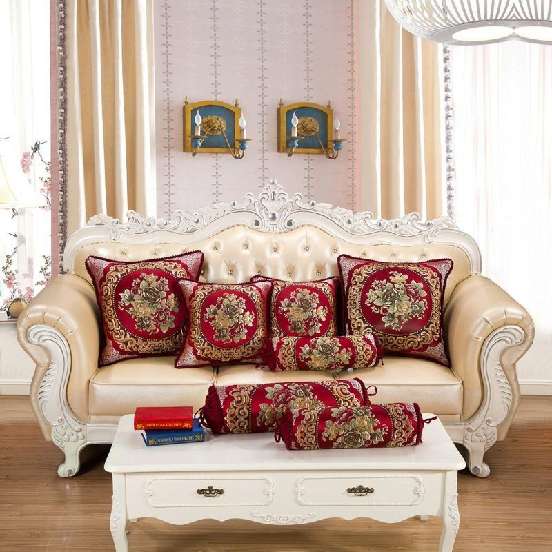 Vỏ gối Tựa Sofa, Vỏ tựa Lưng Tây Âu dành cho ghế sofa, salon, ghế kẹp trà-Vỏ Gấm Cao Cấp Sang Trọng - Size 45cm x 45 cm | BigBuy360 - bigbuy360.vn
