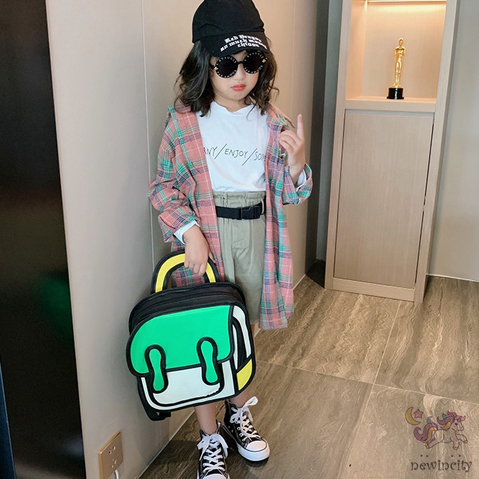 Ba lô in họa tiết hoạt hình 3D dành cho học sinh