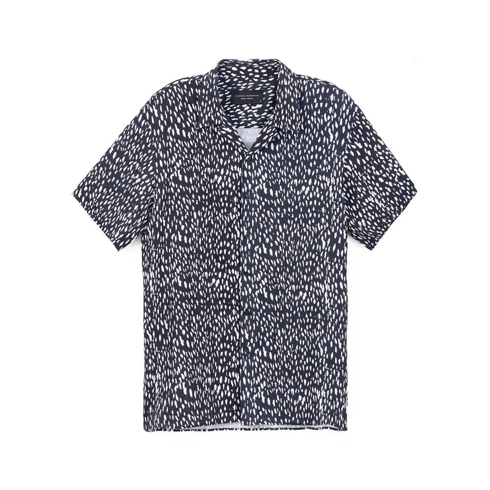 Áo Sơ Mi Ngắn Tay Nam Họa Tiết HIGHWAY MENSWEAR Animal Print Cuban Shirt