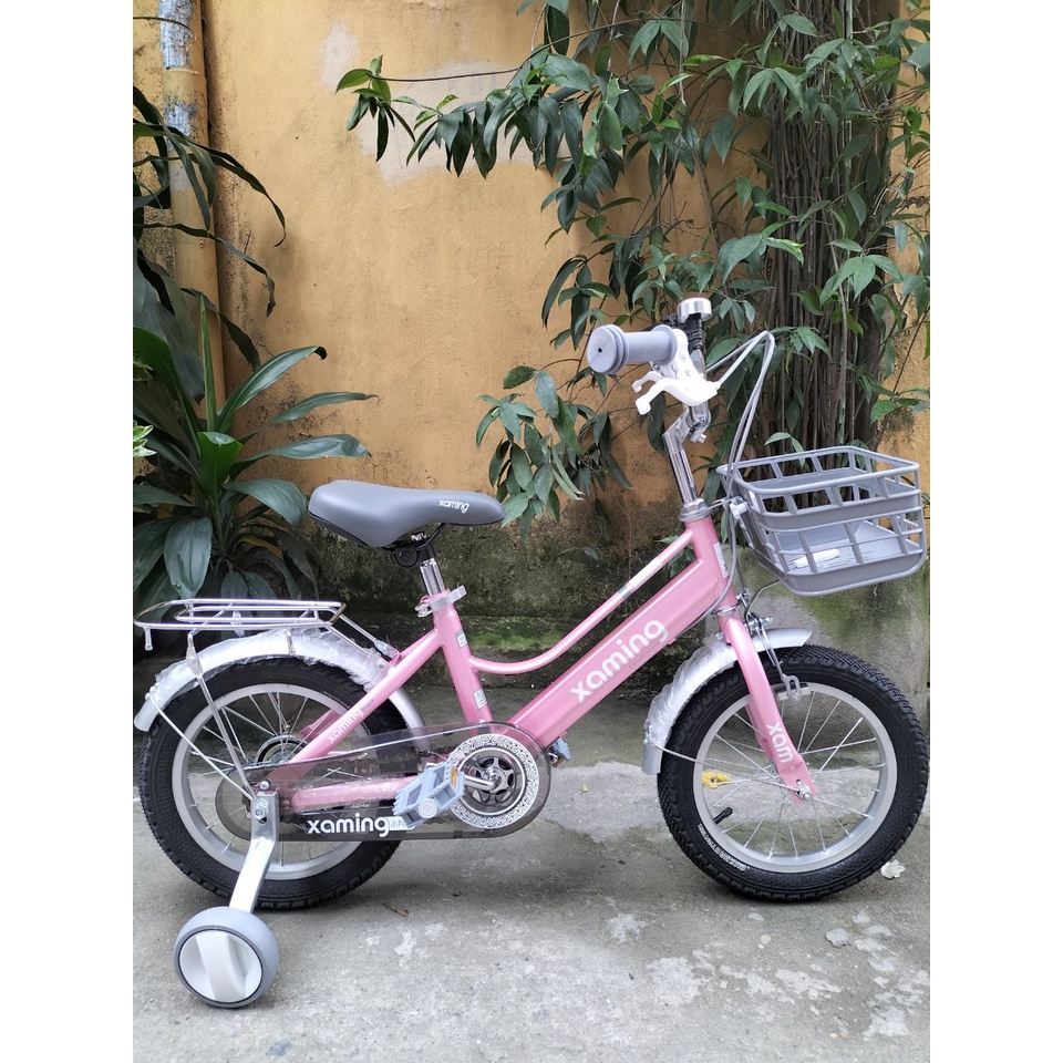 Xe Đạp Trẻ Em Xaming Nữ C2 Màu Hồng cho bé gái 2-11 tuổi,loại tốt,mẫu mã đẹp size 12,14,16,18,20 Inches