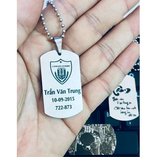 Dây Truyền Thẻ Bài Khắc Tên Hình