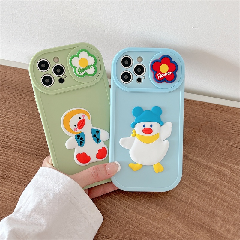 Ốp Điện Thoại Hình Vịt Chubby Dễ Thương Cho iPhone 12 13 11 PRO MAX XR 11 12 PRO 13 PRO MAX 14 14 PRO