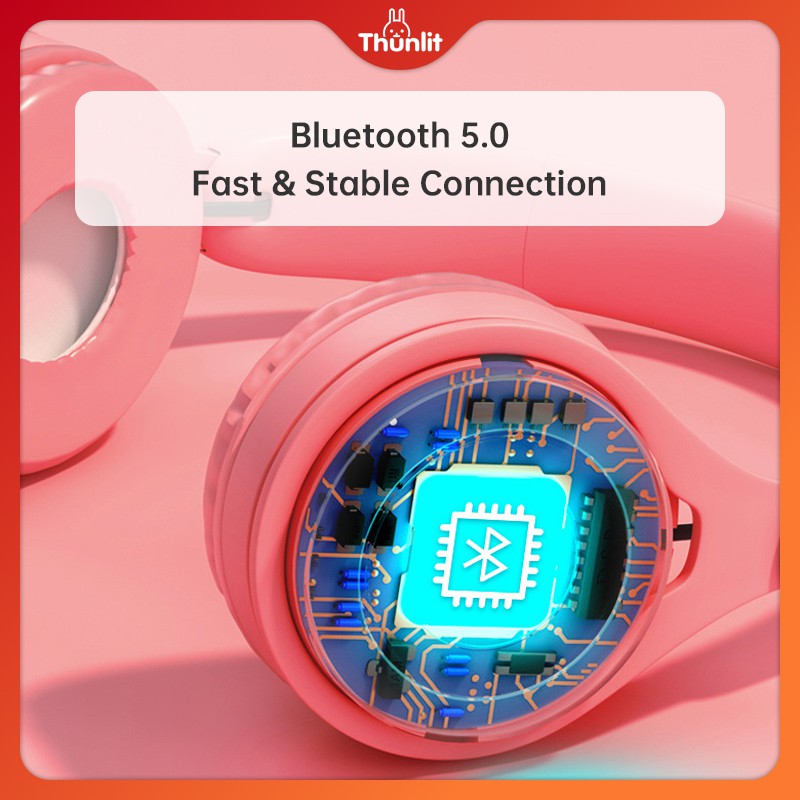 Tai nghe Thunlit kết nối Bluetooth màu macaron