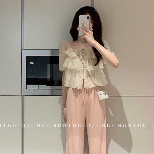 Áo Sơ Mi Ngắn Tay Cổ Vuông Phong Cách Mới Cho Bé Gái