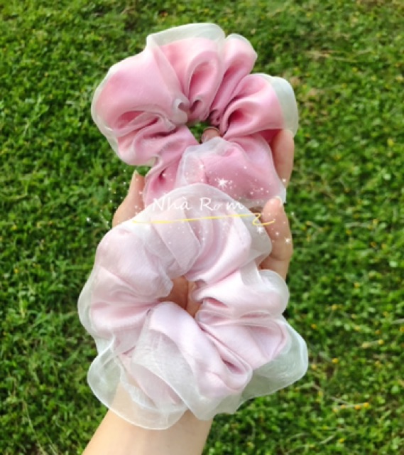 Cột tóc SCRUNCHIES bridal 2 lớp cực đẹp