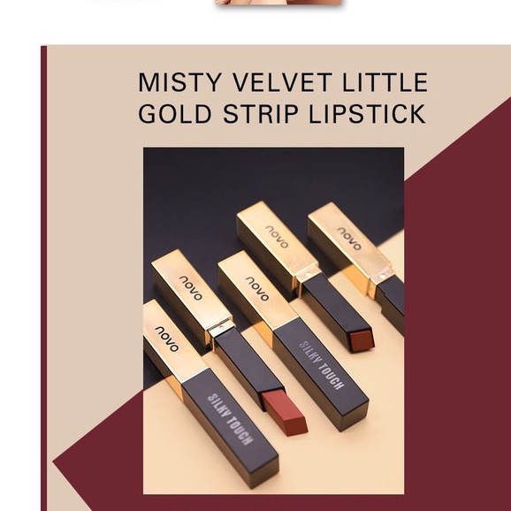Son thỏi SIÊU SANG CHẢNH MỀM MỊN LÌ Novo Lipstick Velvet Small Gold Bars | WebRaoVat - webraovat.net.vn