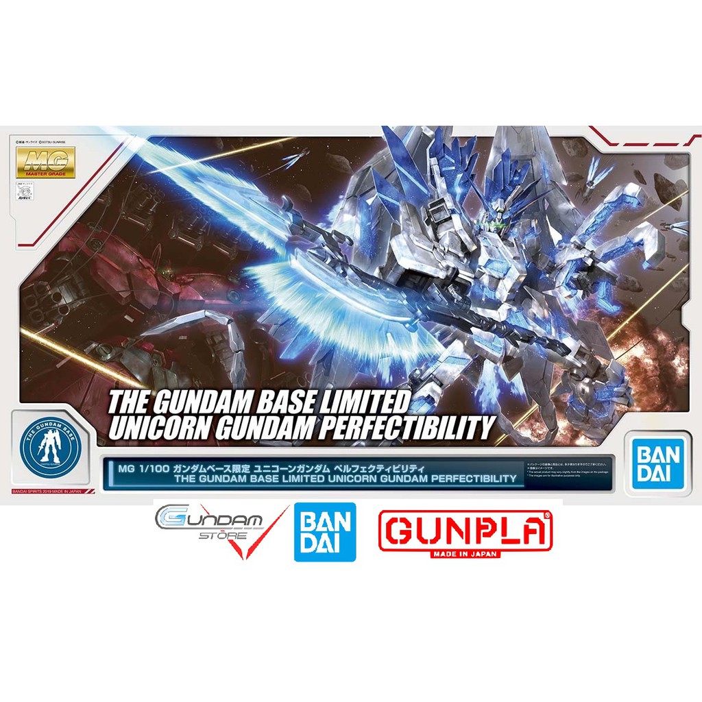 Đồ Chơi Lắp Ráp Anime Nhật Mô Hình Gundam Bandai 1/100 Mg Unicorn Perfectibility The Gundam Base Limited Gundam UC