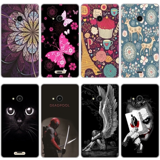 MICROSOFT Ốp Lưng Silicone In Hình Mèo Con Đáng Yêu Cho Nokia Lumia 535