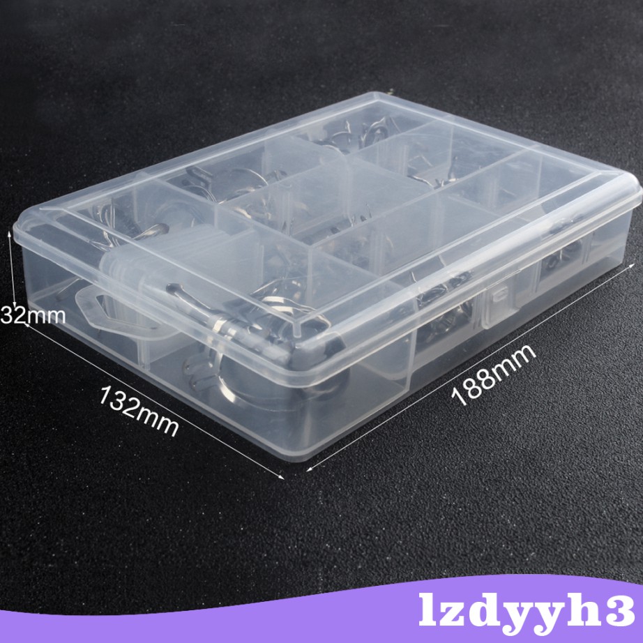 Hộp 60 Vòng Dẫn Cần Câu Cá Bằng Thép Không Gỉ Lzdyyh3