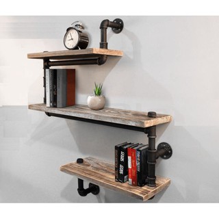Kệ treo tường 3 tầng decor trang trí bằng ống săt bền đẹp trang trí sáng tạo TRENDDECOR.vn