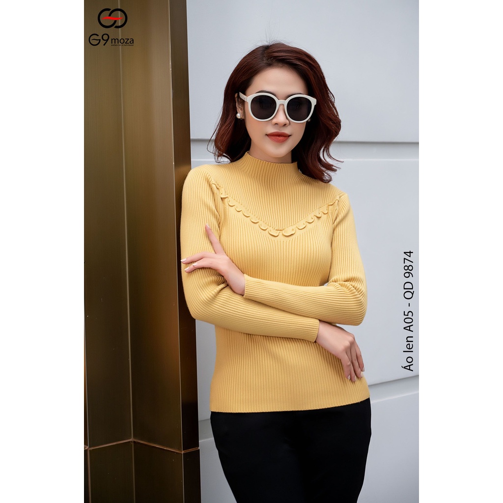 Áo len cô cao G9moza A05 - 1 với chất liệu Được làm từ chất len cao cấp, mềm - nhẹ, giữ ấm tốt