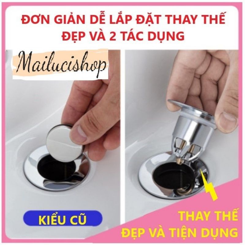 Nút bịt bồn rửa mặt lavabo nhấn nút cao cấp