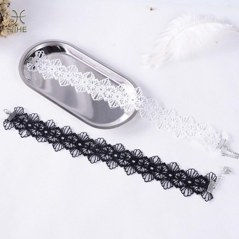 【JIHE】choker Phụ kiện ren hoa thời trang phong cách Nhật Hàn