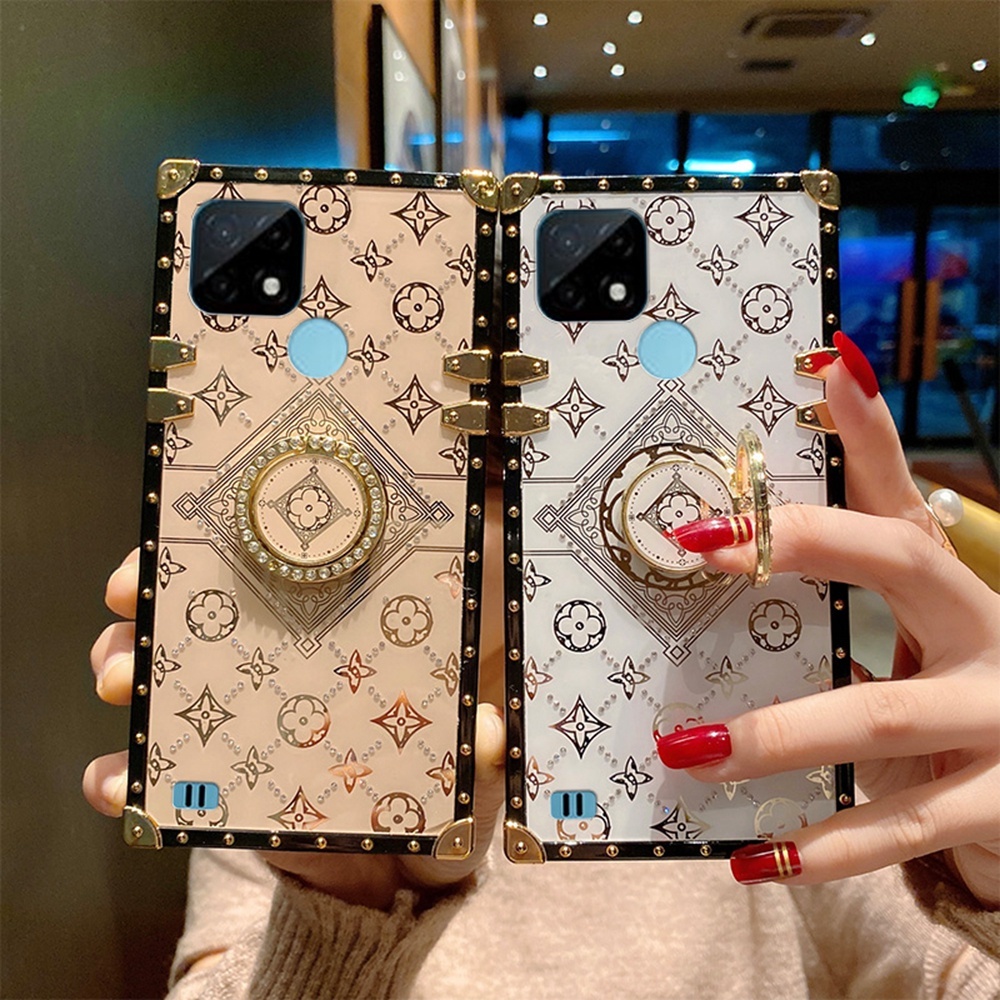 Ốp Điện Thoại Hình Vuông Cho Realme C21y C25y C25 C25s C21 C20 C17 C15 C12 C11 5 5s 5i C3 7i 6i Narzo 20 30a