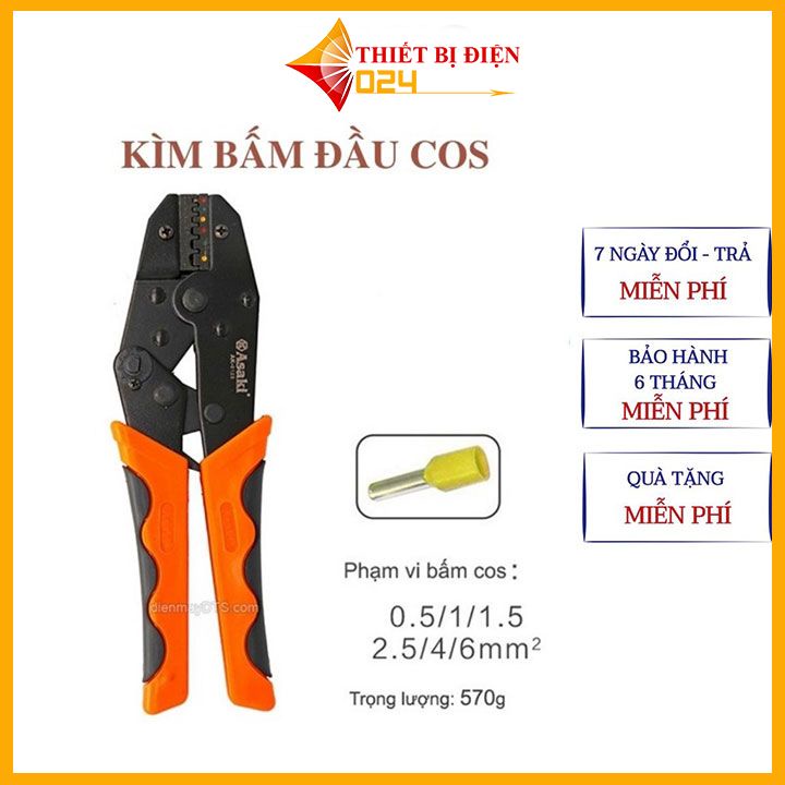 Các loại kìm bấm cos Asaki, cốt Asaki, kềm bấm đầu cote Asaki, bấm cosse chuyên nghiệp, đa năng, chính xác cao