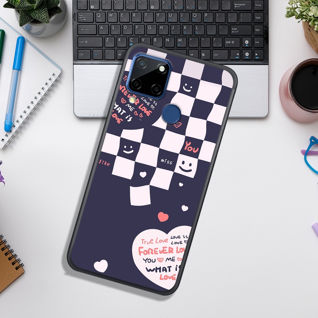 Ốp Lưng OPPO REALME C12 - C15 - C21 - C21y - C25 - C25y  , In Hình &quot;Black Heart&quot; Phong Cách Đẹp.