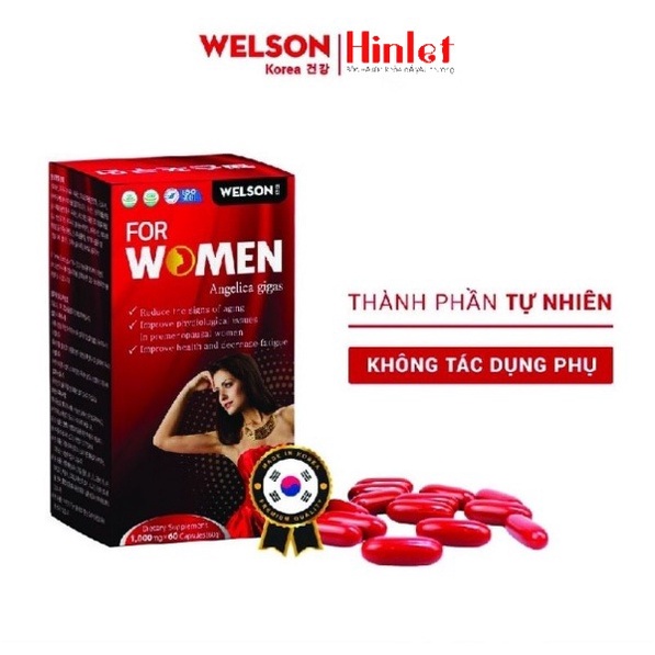 Welson For Women Cải Thiện Nội Tiết Tố Nữ 60 Viên