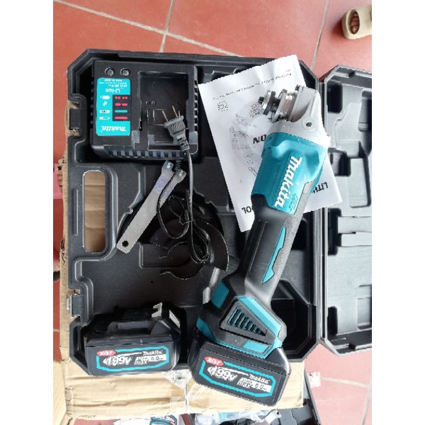 Máy Mài Pin Makita 198V-199V Động Cơ Không Chổi Than- 3 Tốc Độ-2 Pin 10 Cell