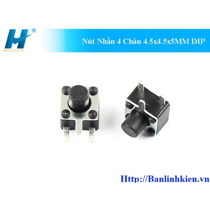Nút Nhấn 4 Chân DIP Các Kích Thước( Túi 10 con)