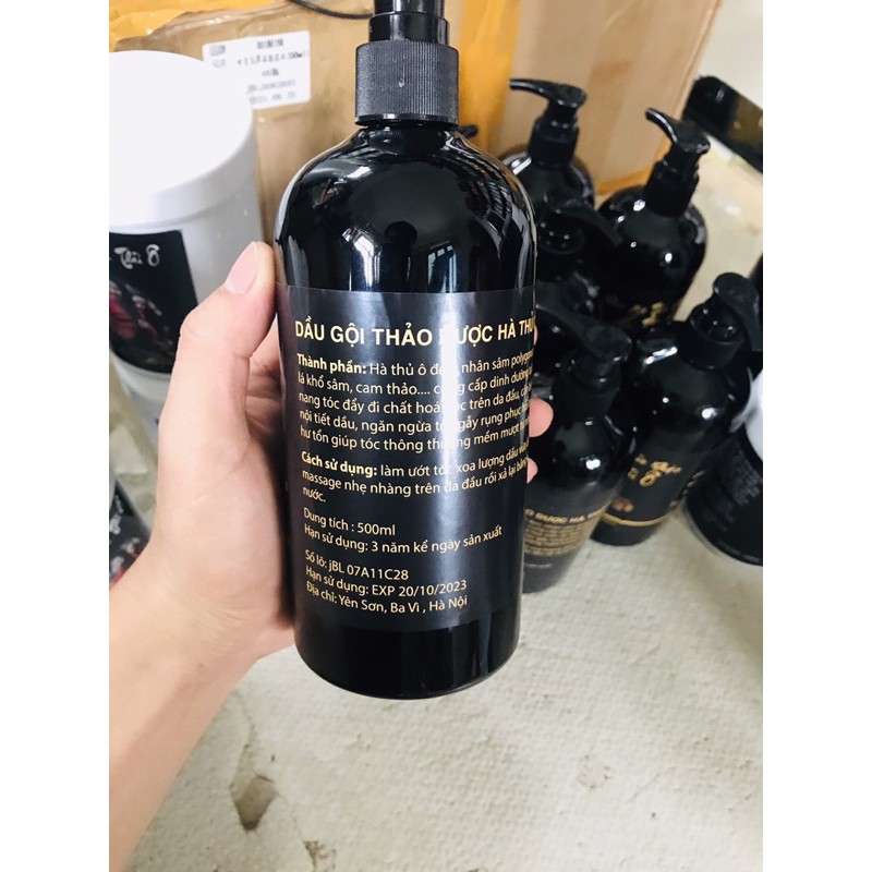 [ CỰC ĐẶC - CỰC THƠM] Cặp Hà thủ ô thảo dược, dầu gội 500ml và xả 500ml