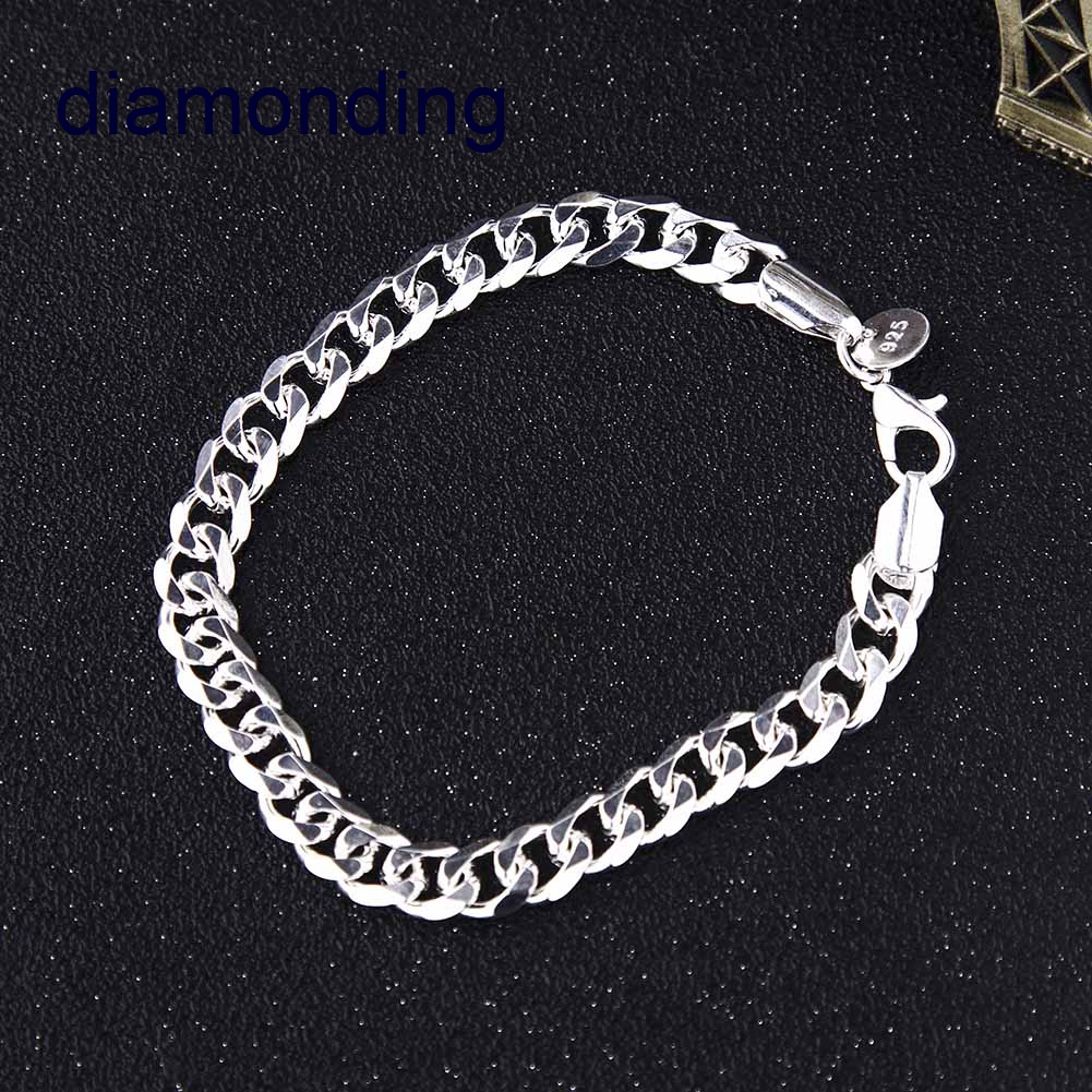 Vòng Tay Mạ Bạc 925 8mm Cho Nam