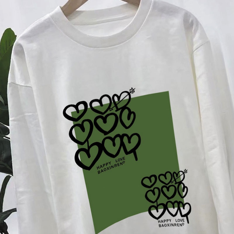 NRVP Áo Thun Nữ Dài Tay Dáng Rộng Phong Cách Hàn Quốc Mới