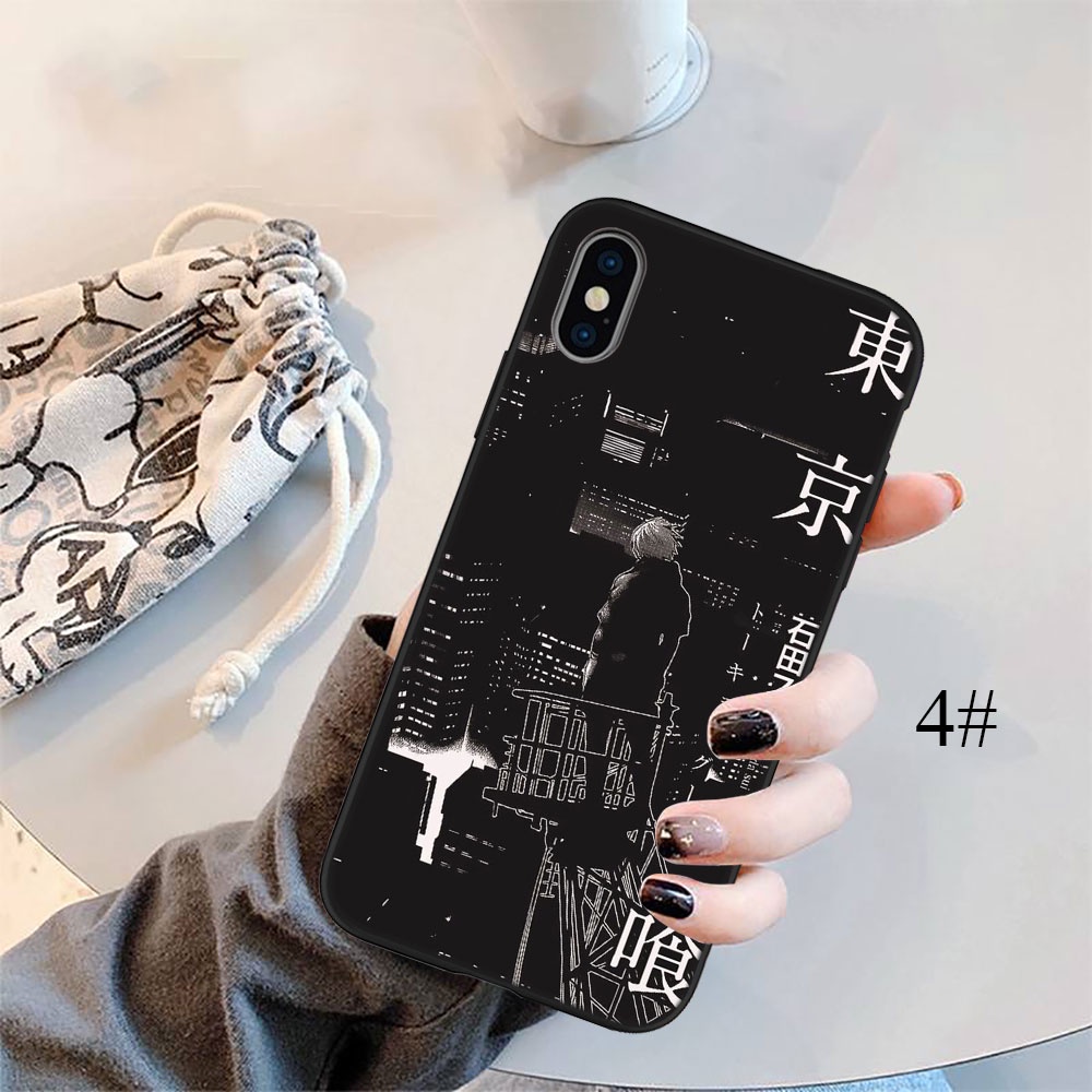 Ốp Điện Thoại Dẻo Họa Tiết Hoạt Hình Tokyo Ghoul Cho iPhone 13 12 Pro Max Mini XS Max X FO88