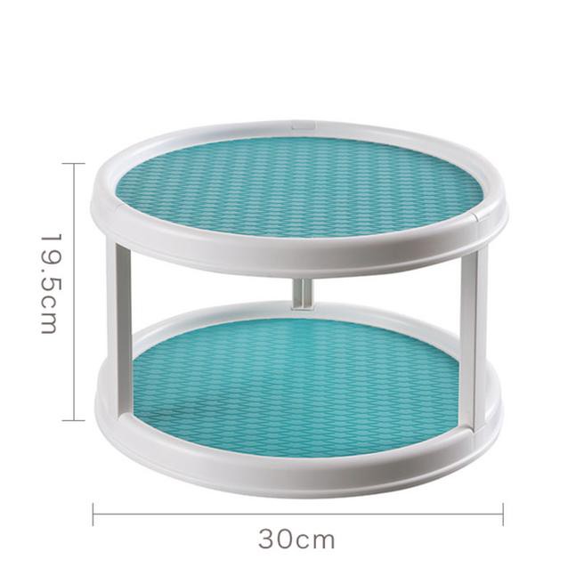 Kệ 2 Tầng Đựng Gia Vị Đa Năng Dạng Xoay Cho Nhà Bếp