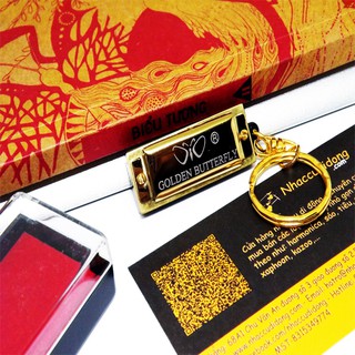 Kèn harmonica mini Golden Butterfly 5 lỗ Có Clip Thực Tế