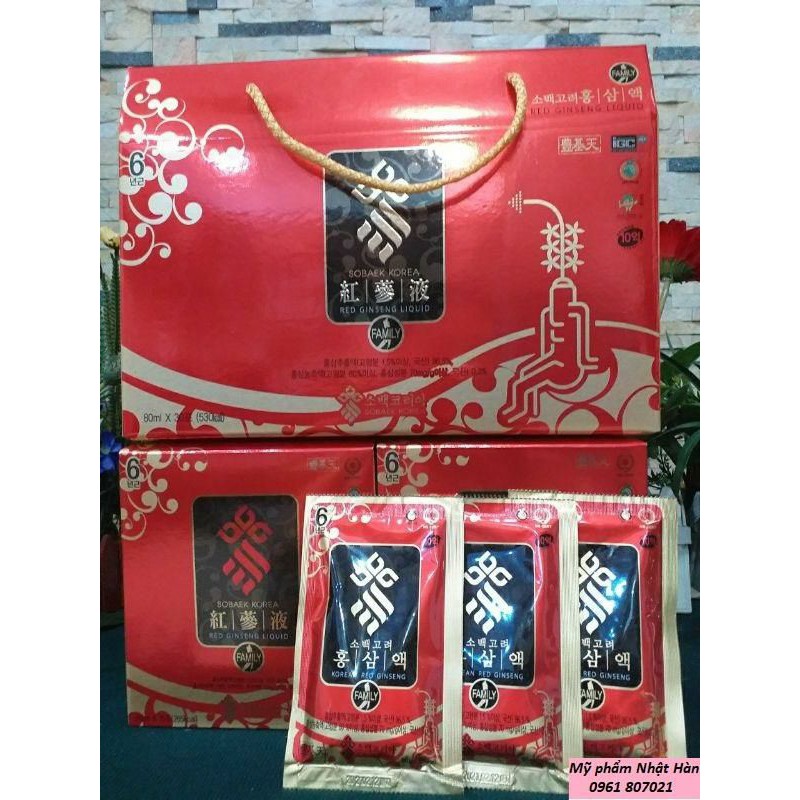 Nước sâm SOBAEK/Nước Sâm DREAM/Sâm lát tẩm Mật Ong Hàn Quốc