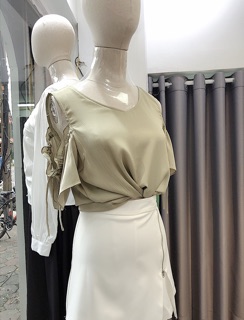 Áo kiểu hở vai ( 2 màu)