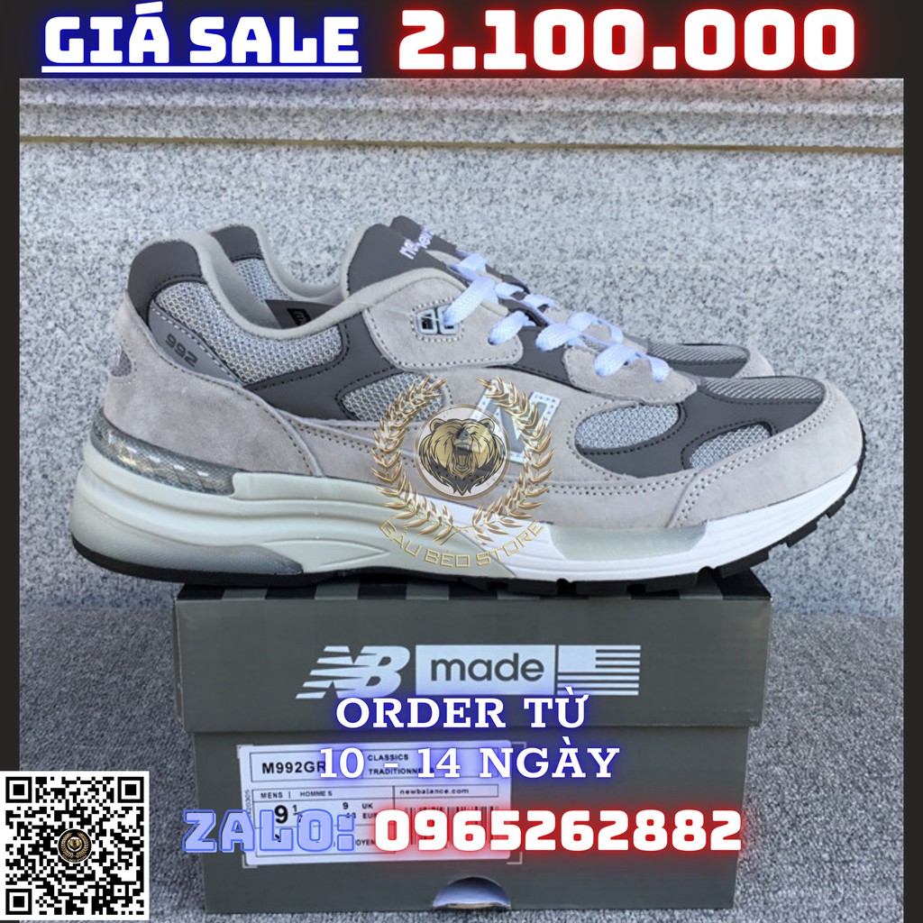 Giày Sneaker _New Balance Made in USA M992  PHONG CÁCH ORDER + FREESHIP ➡️ gaubeostore.shop