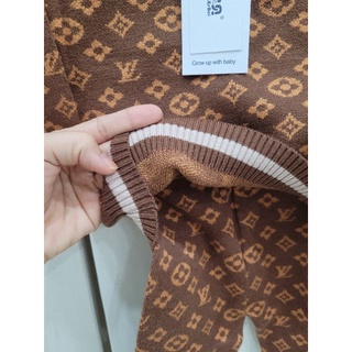 Bộ len họa tiết LV