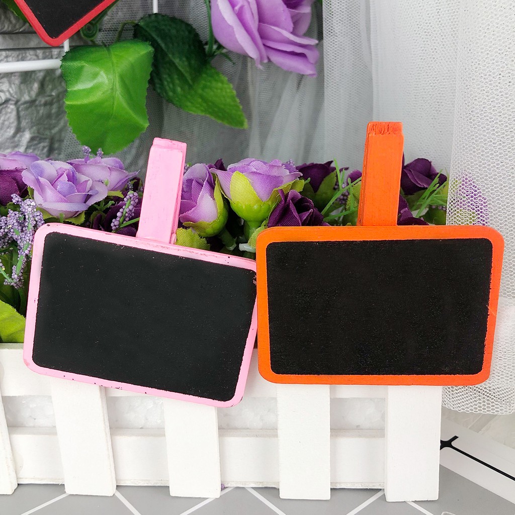 Kẹp gỗ hình bảng viết có thể viết được (KG45)