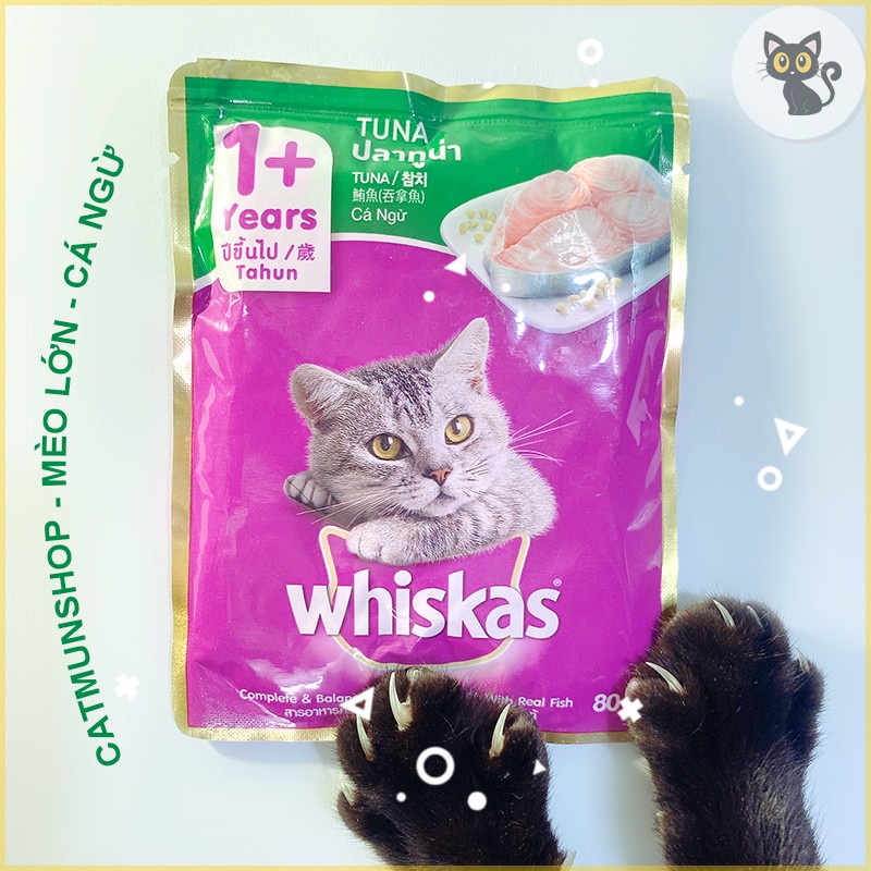 Pate Whiskas cho mèo con và mèo lớn