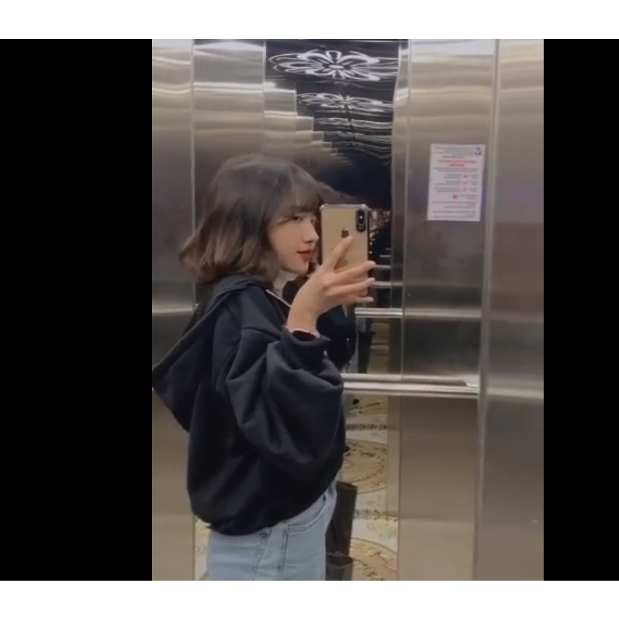 ÁO KHOÁC CROPTOP TAY PHỒNG NỮ VẢI NỈ ,ÁO HOODIE CROPTOP NỮ MÀU TRƠN NHIỀU MÀU