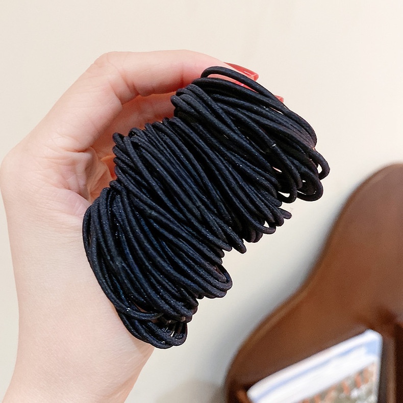 Túi 100 dây chun buộc tóc nhiều màu tiện ích BAG U TUI100CHUN