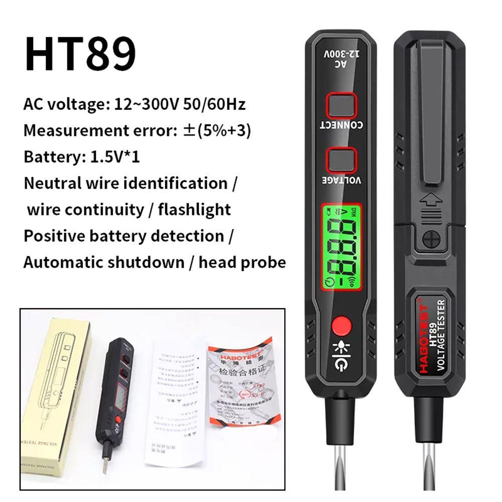 Bút Thử Điện Thông Minh HT89 12-300V AC Kỹ Thuật Số