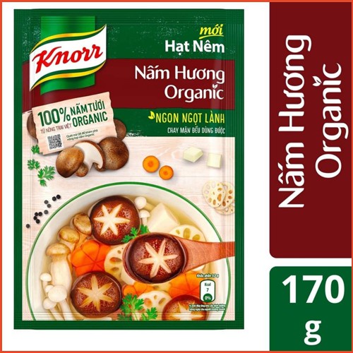 Hạt nêm nấm hương organic Knorr gói 170g / 380g